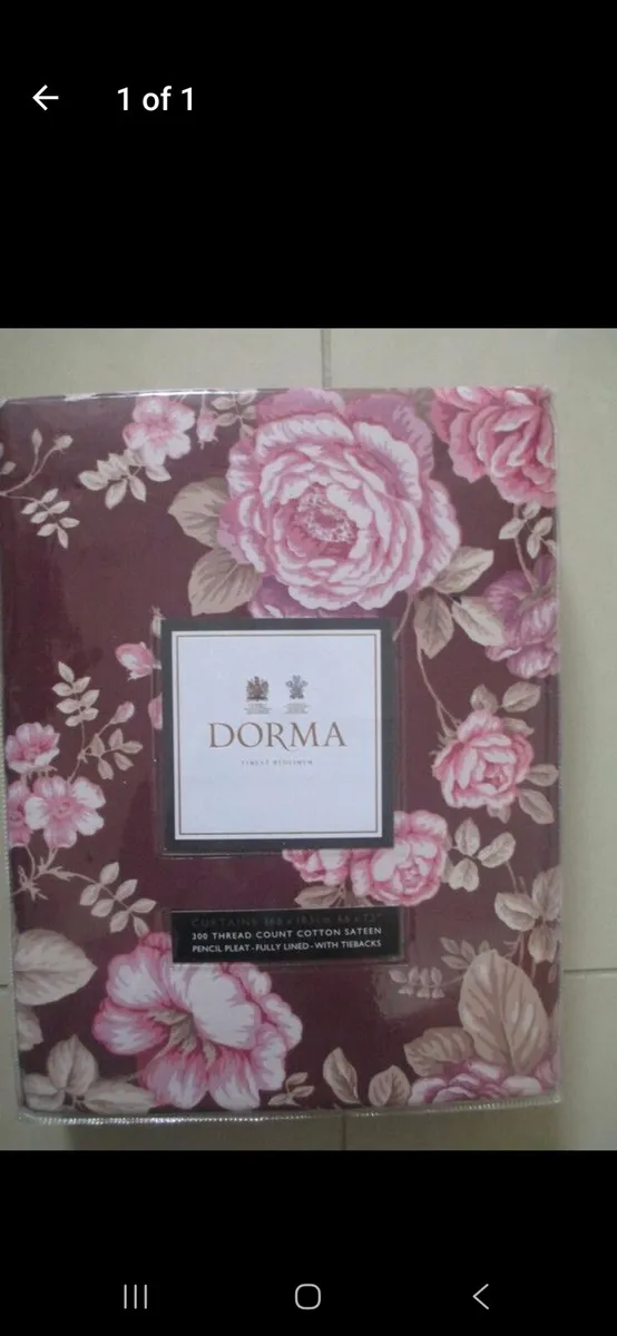 Dorma Lined Bethany  Pencil Pleat Curtains