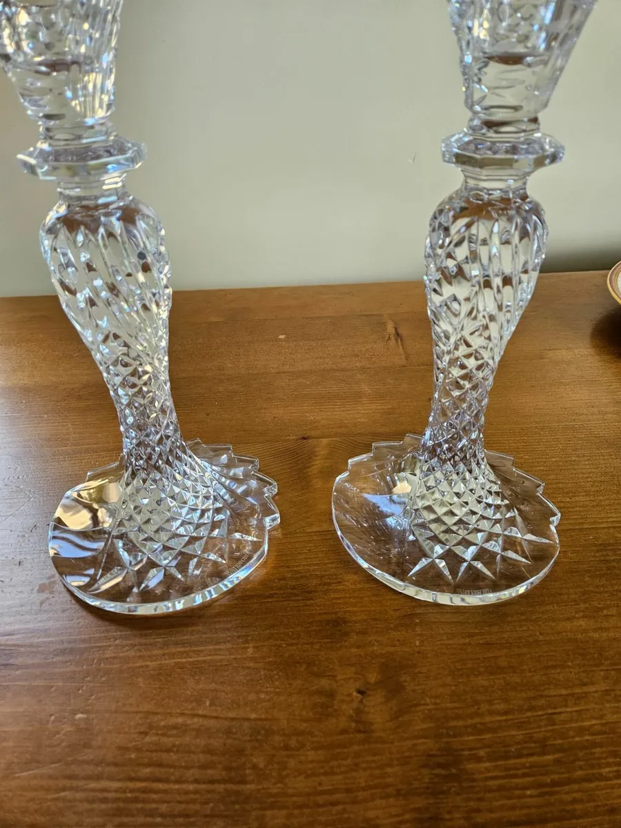 Pair of Waterford Crystal Candlesticks - Image 3