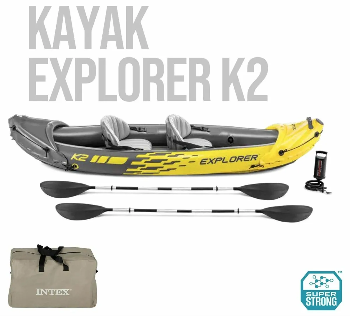 Intex Explorer Kayak K2 - 2-Person Kayak - Image 1