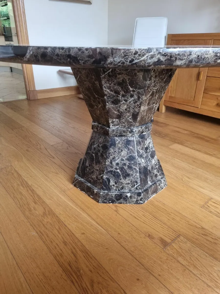 Marble Dining Table & Chairs - Image 3