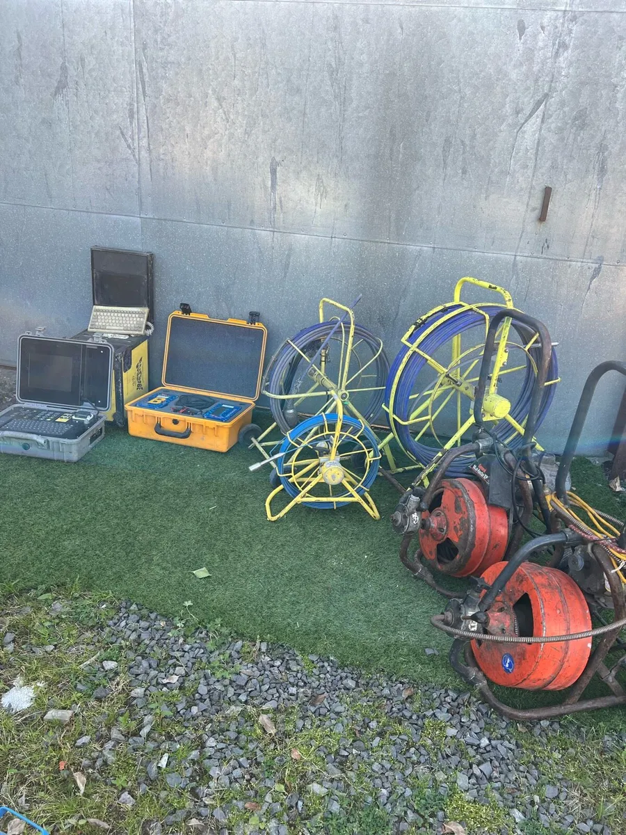 Drain inspection systems, cameras, and monitor - Image 1