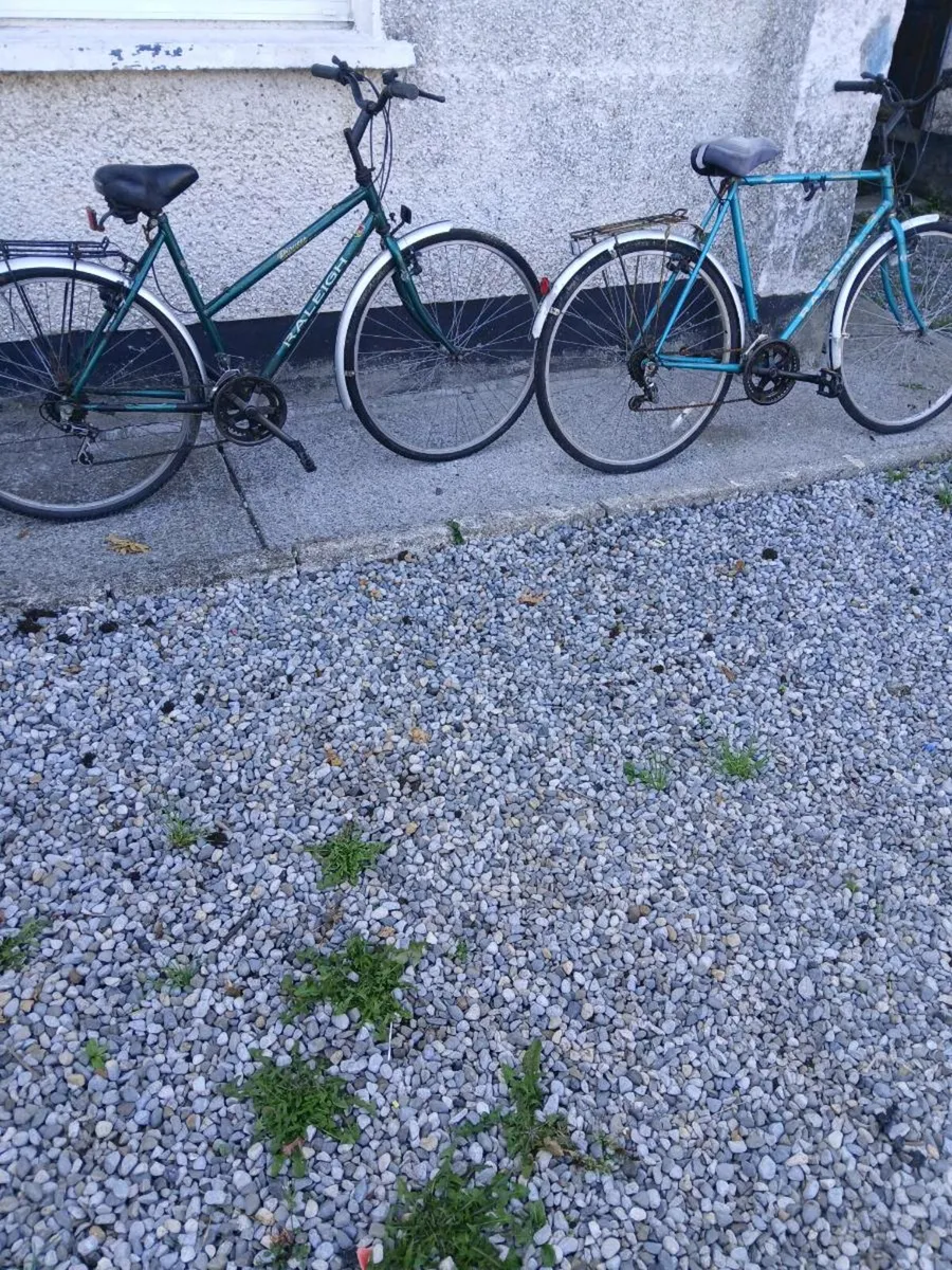 Two adults bikes and three kids bikes all working - Image 1