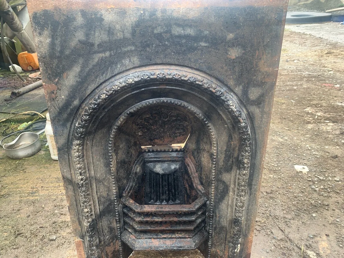 Antique fireplace and doors - Image 1
