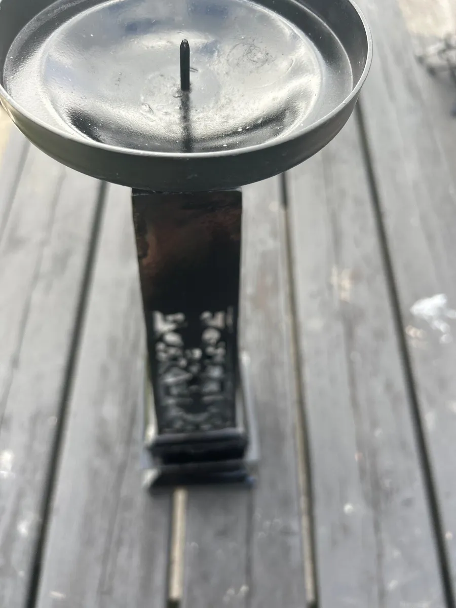 Candle holder  Heavy iron - Image 4