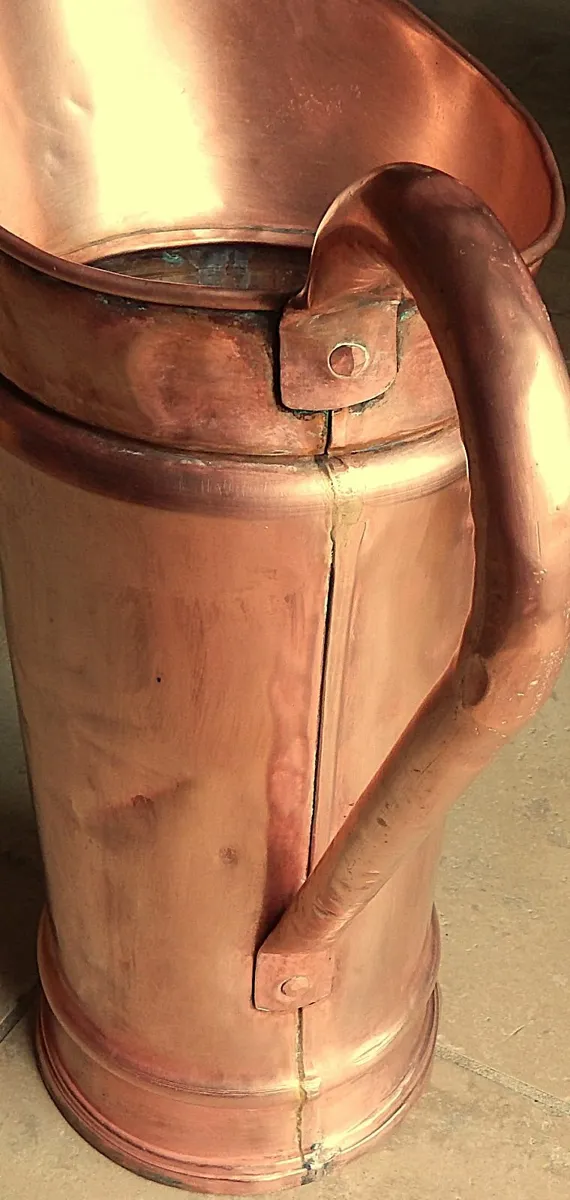 Large Vintage Handmade Copper Jug - Image 4