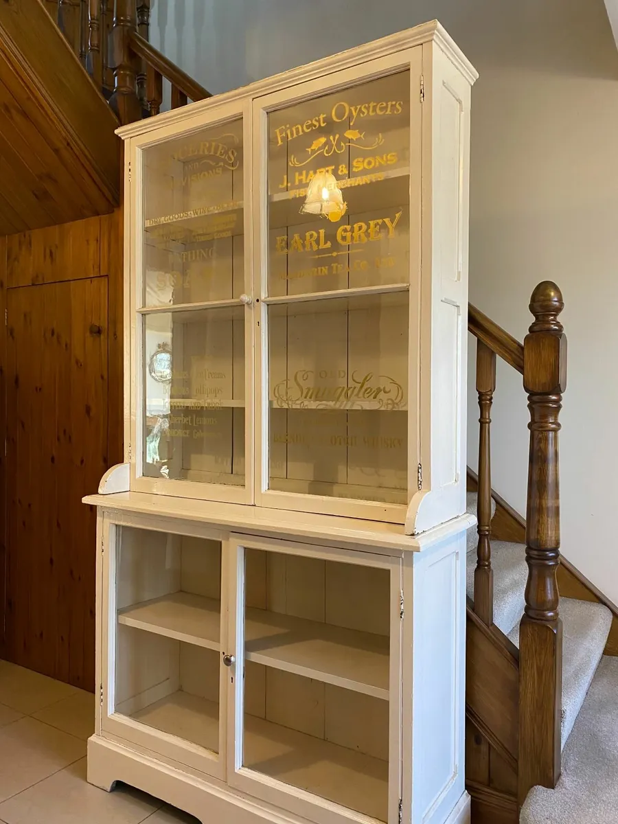 Glazed Cabinet 7ft approx. - Image 1