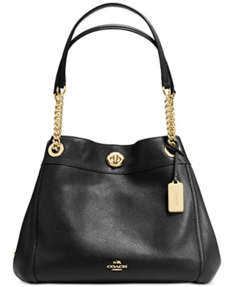 COACH Edie Shoulder Bag in Pebble Leather - Image 1