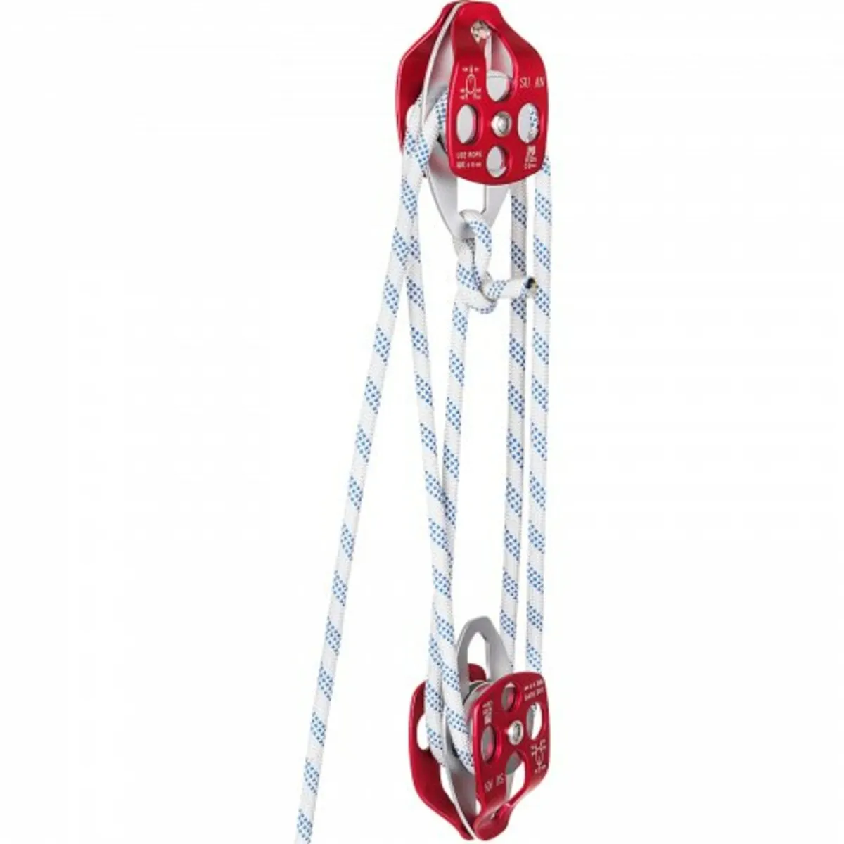 Twin Sheave Block and Tackle 12 mm 30.48-60.96 m T - Image 1