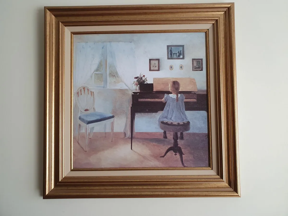 Painting - The Young Pianist. - Image 3