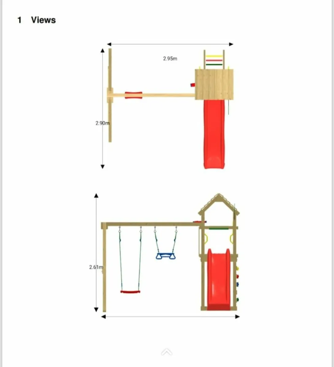 Playhouse swing and slide set - Image 2