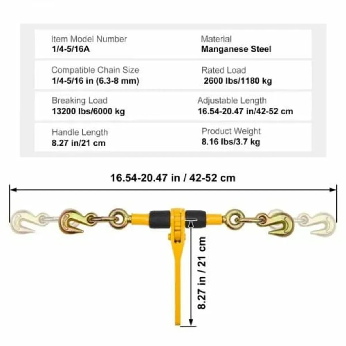Chain Binder Ratchet Load Binder 6.4mm-7.9mm 1179. - Image 3