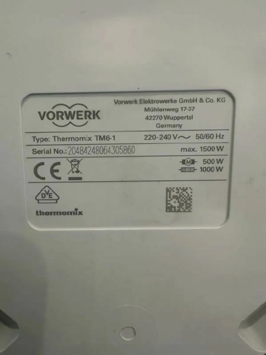 Vorwerk Thermomix TM6 Food Processor - Image 2