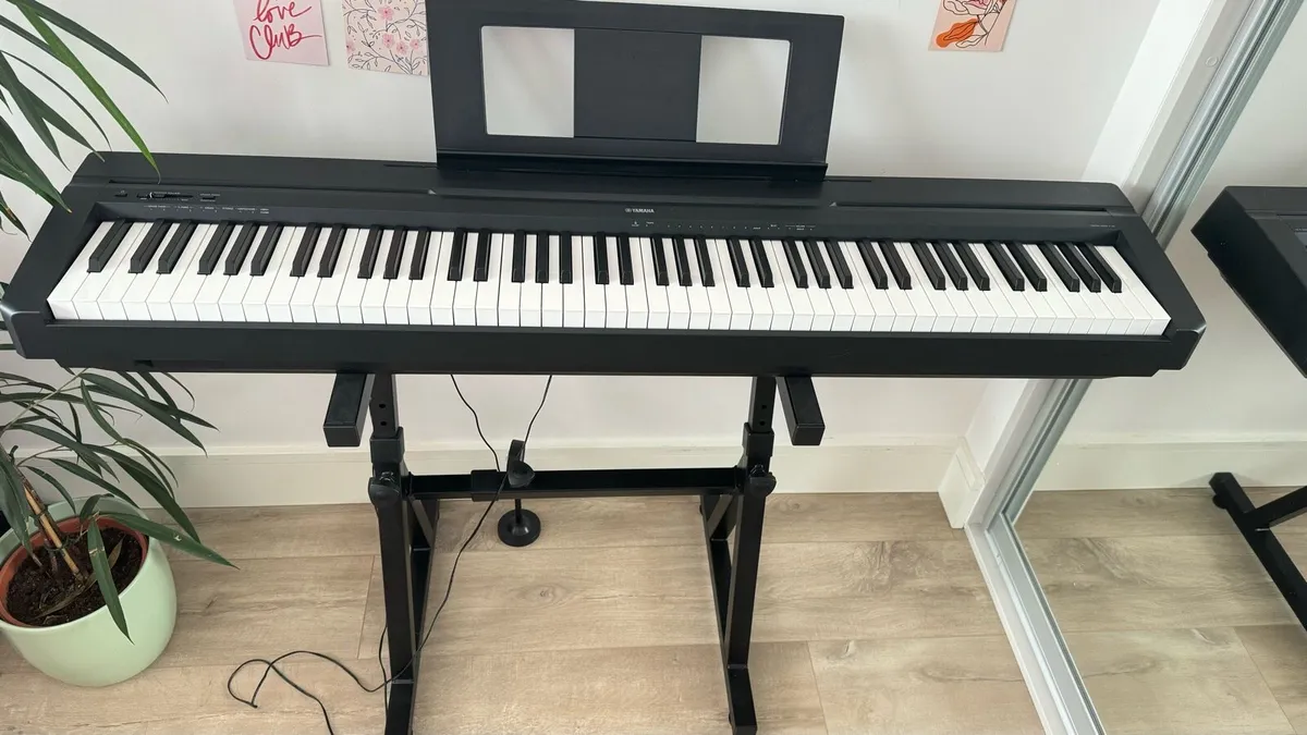 Digital Piano Yamaha P-45B with a stand - Image 1