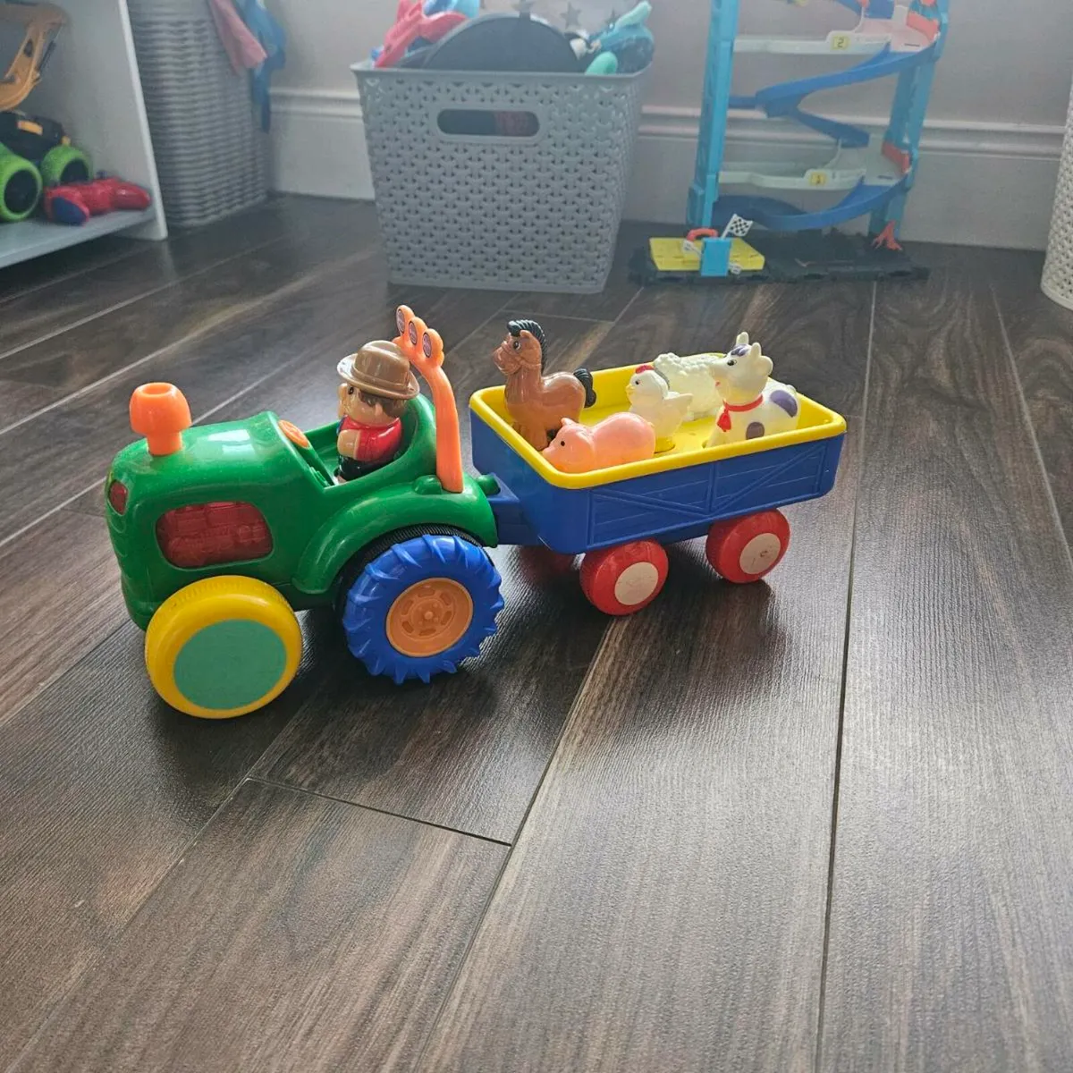 FREE Toy tractor and trailer with farm animals - Image 1
