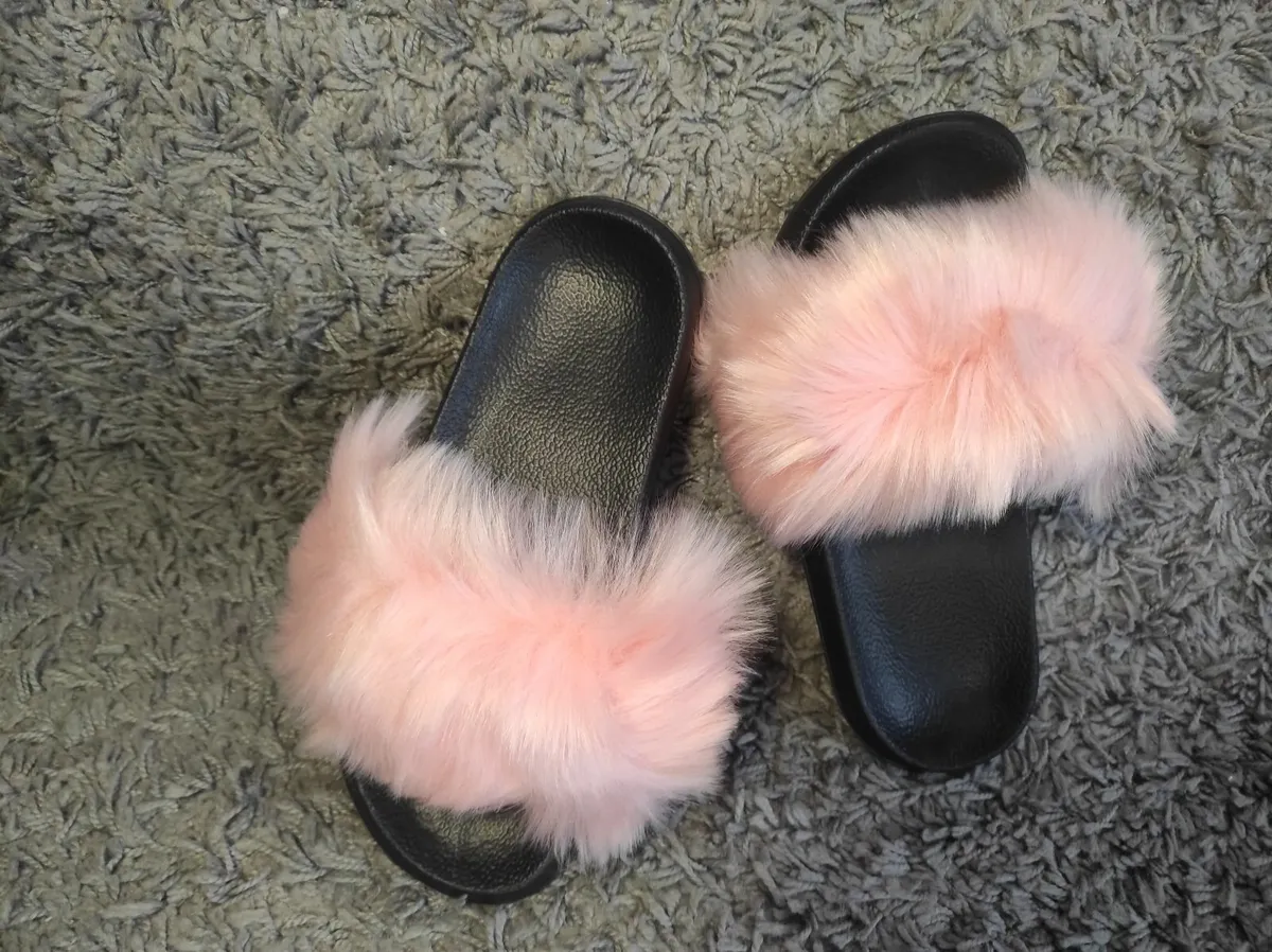Fluffy fur slippers sizes 37-41 sizes 4-8 - Image 4
