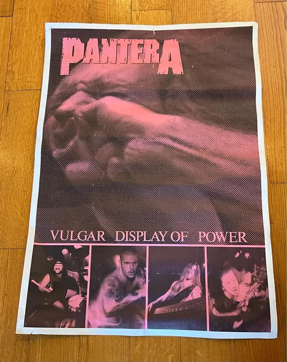 Rare Pantera-Vulgar Display of Power. Large Poster - Image 1