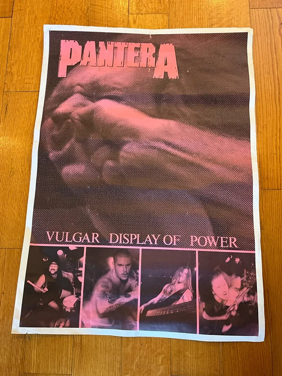 Rare Pantera-Vulgar Display of Power. Large Poster - Image 2