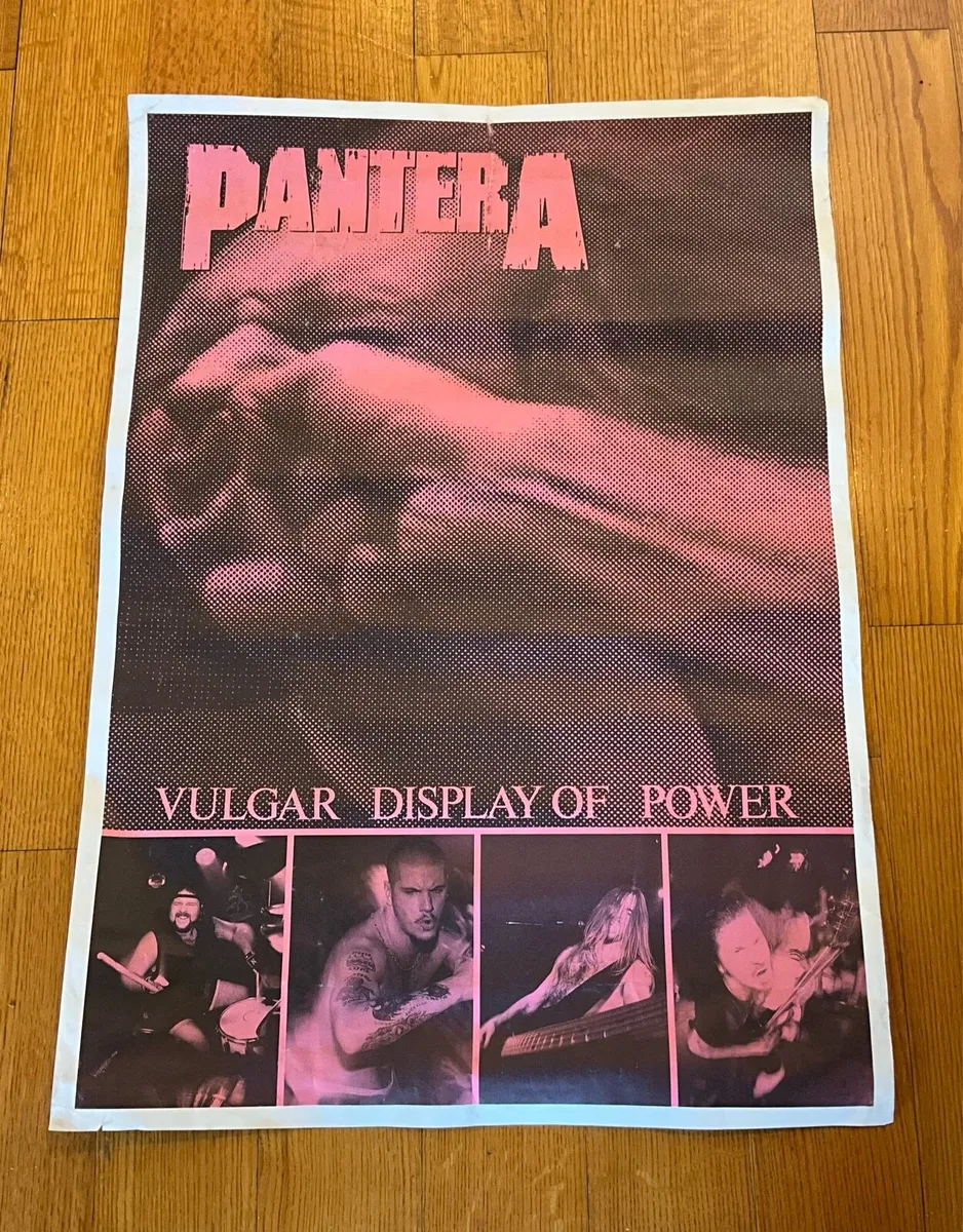 Rare Pantera-Vulgar Display of Power. Large Poster - Image 4