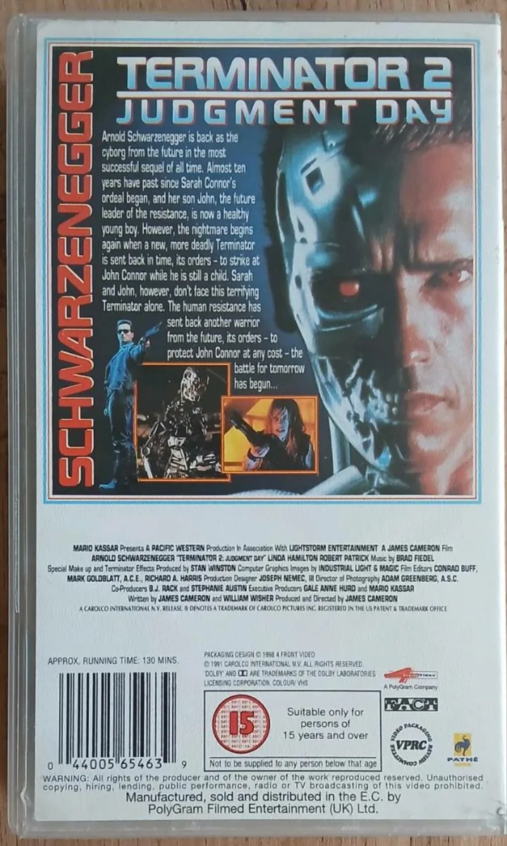 Terminator 2 Judgement Day on VHS - Image 3
