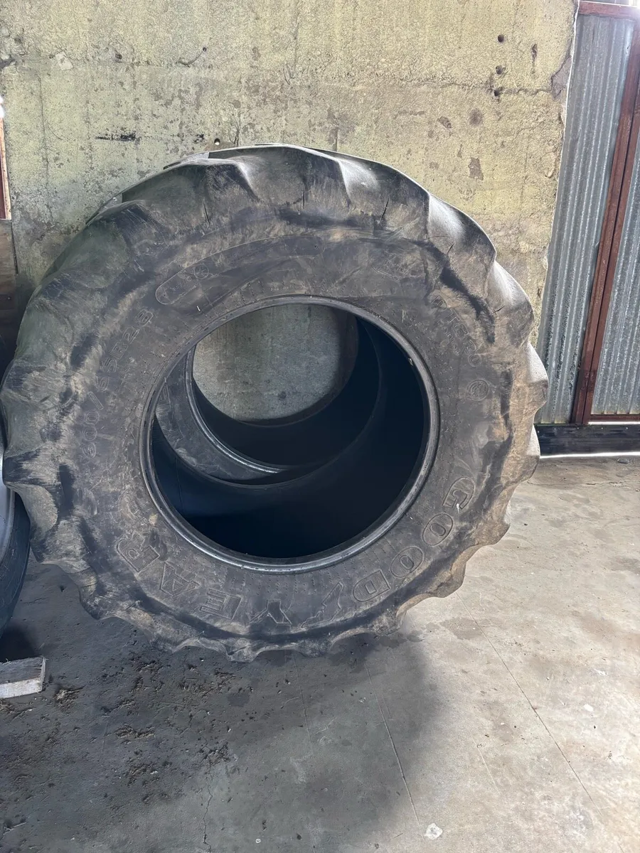 Goodyear Tyres x 2 600/65R28 - Image 1