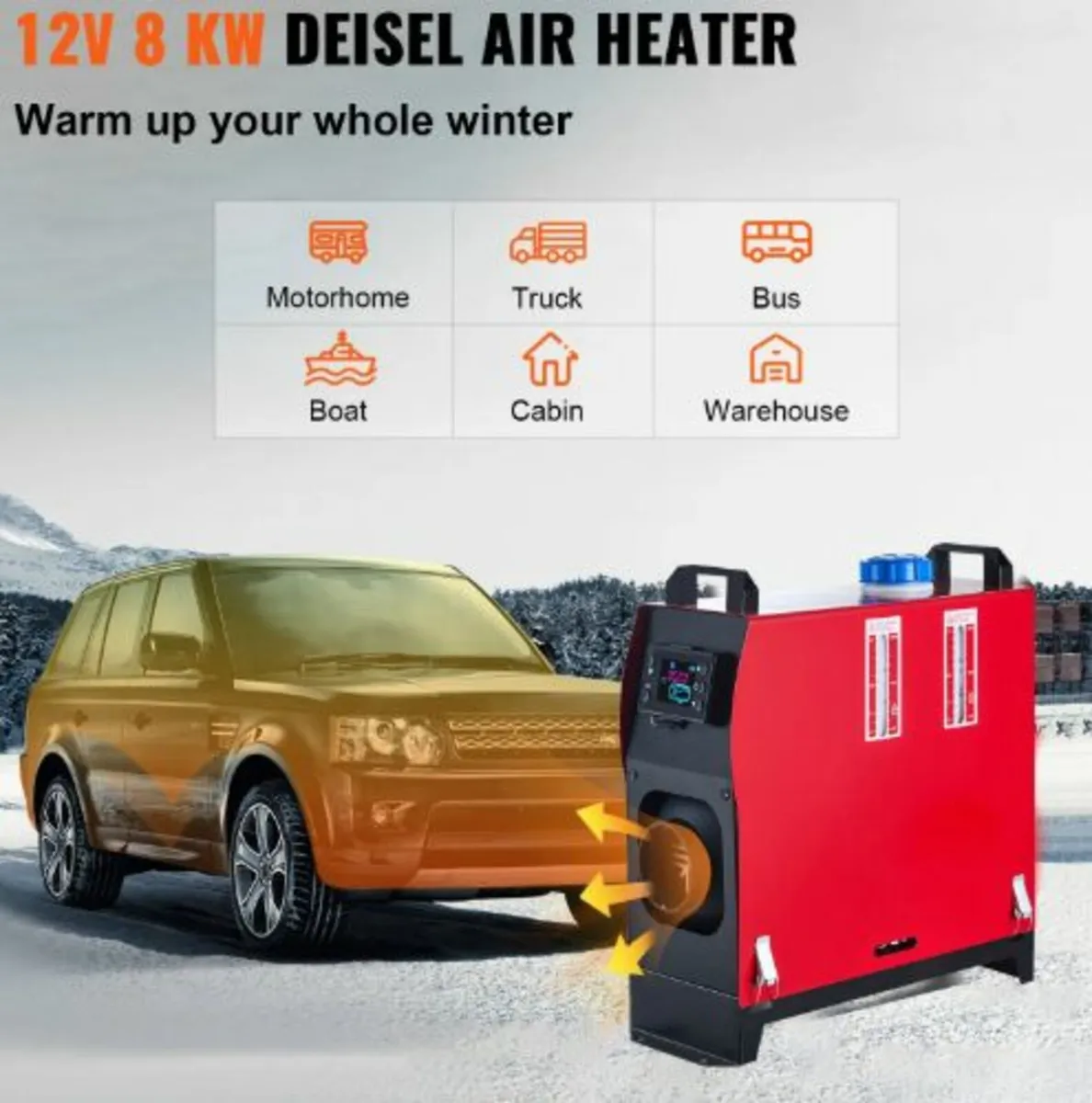 5KW Diesel Air Heater, All in One 12V Diesel - Image 2