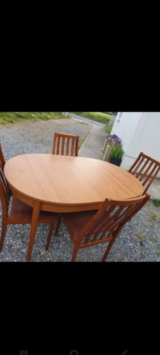 mid century teak dining set stonehill stateroom - Image 1