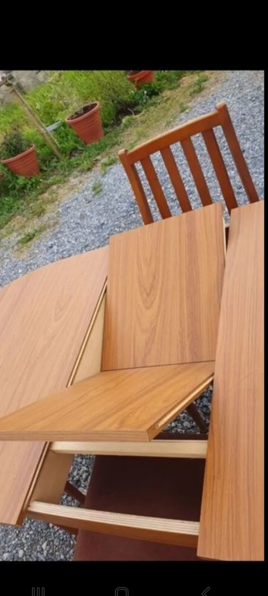 mid century teak dining set stonehill stateroom - Image 2