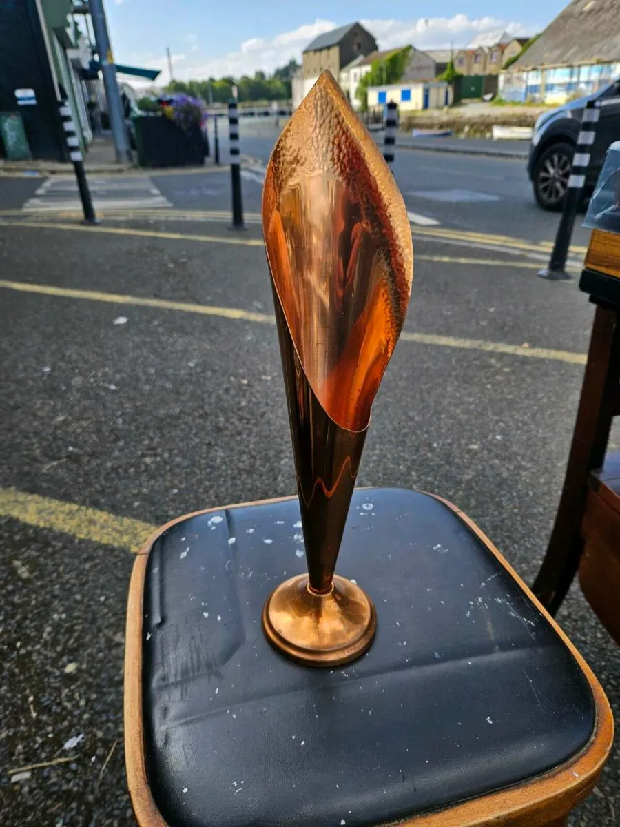 Vintage Copper Vase Richard Meade Rhodesia - Image 3