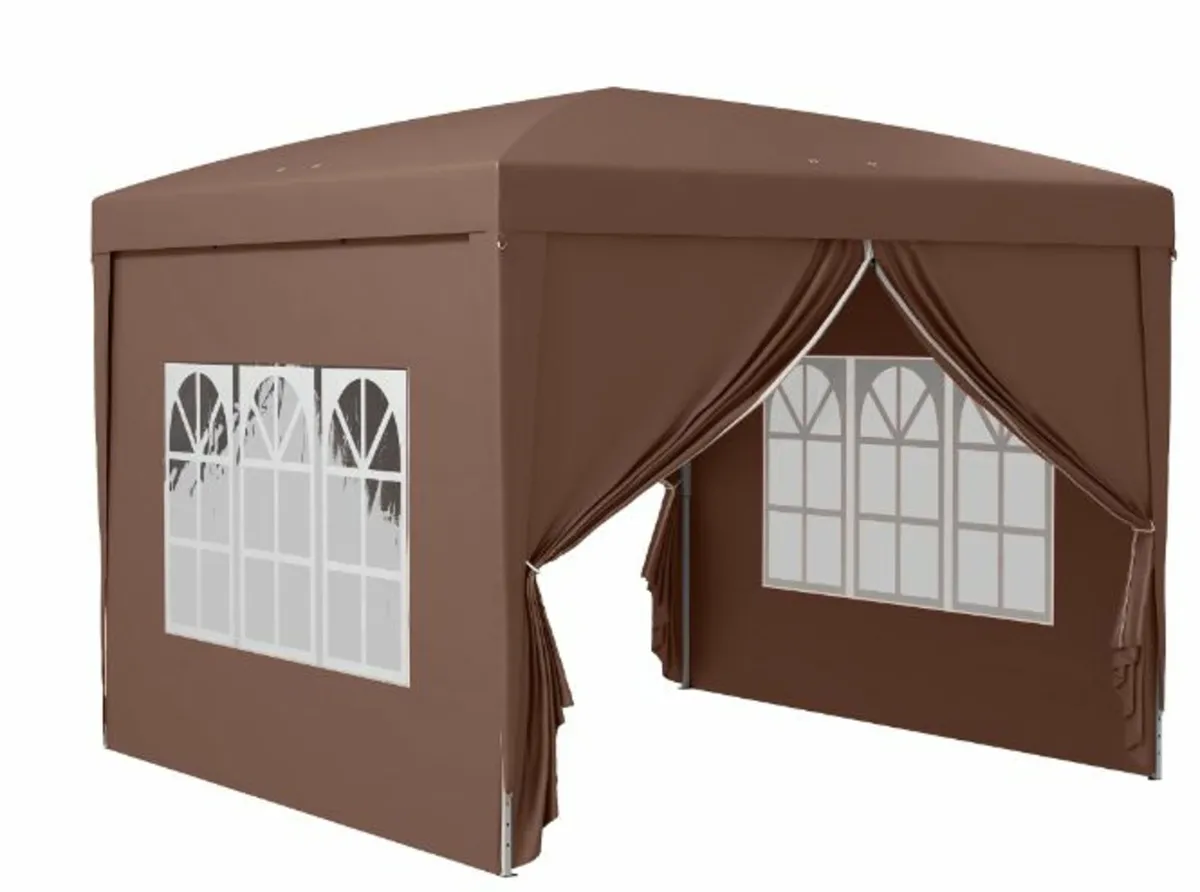 3 x 3 m Pop Up Gazebo, Wedding Party Canopy Tent - Image 1