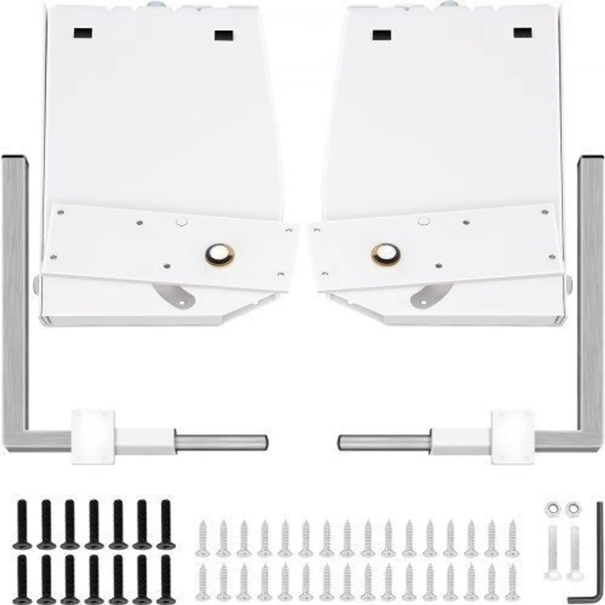 Murphy Mounting Wall Springs Mechanism Heavy Duty Support Hardware DIY Kit for King Queen Bed (Vertical), White - Image 2