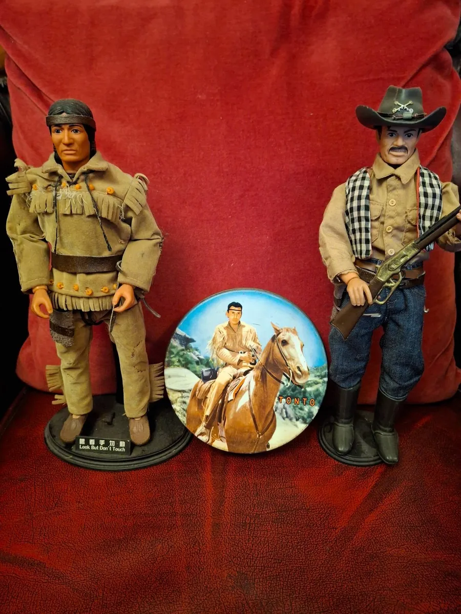 Vintage lone ranger action figures - Image 1