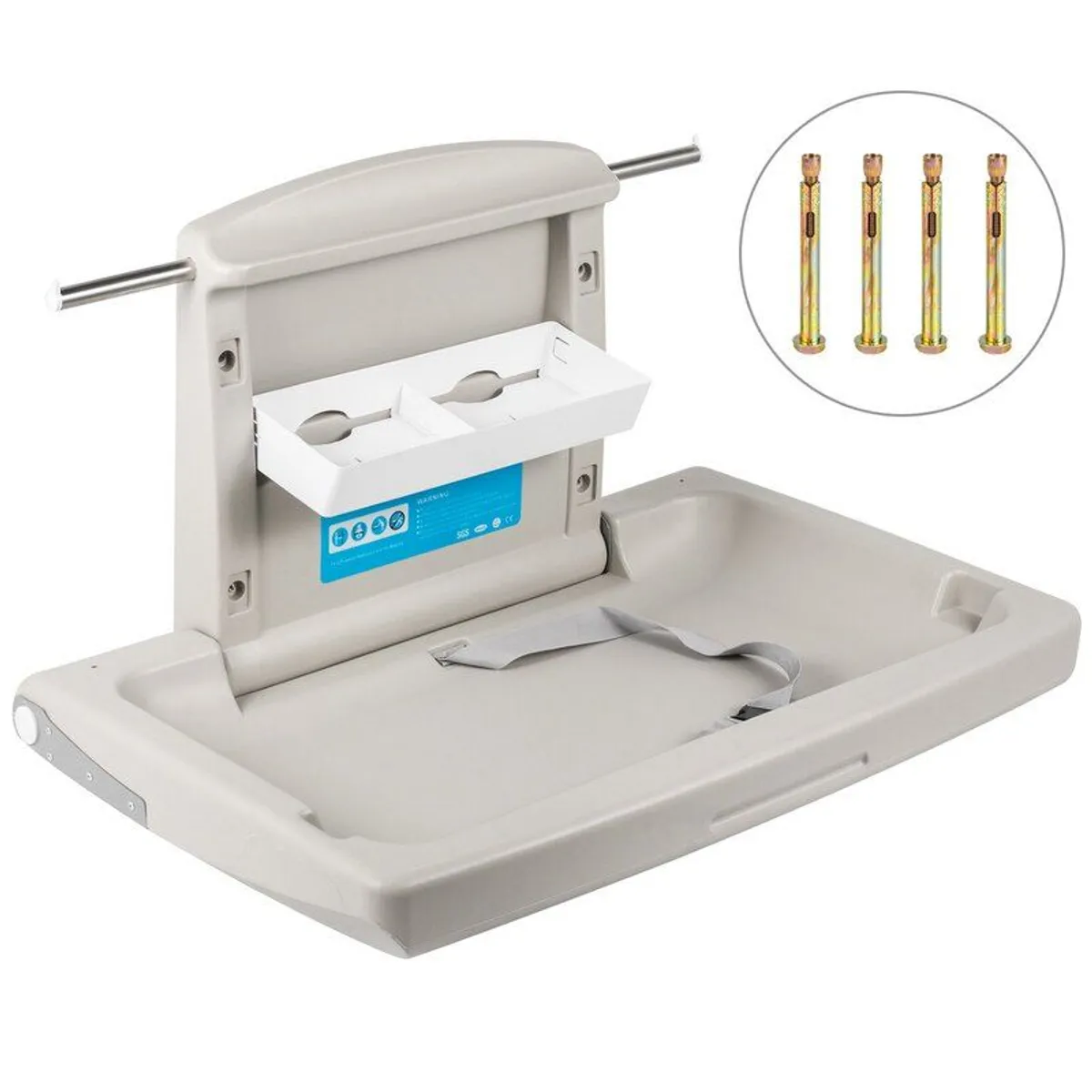 Horizontal Baby Changing Table Wall-mounted Baby Diaper - Image 1