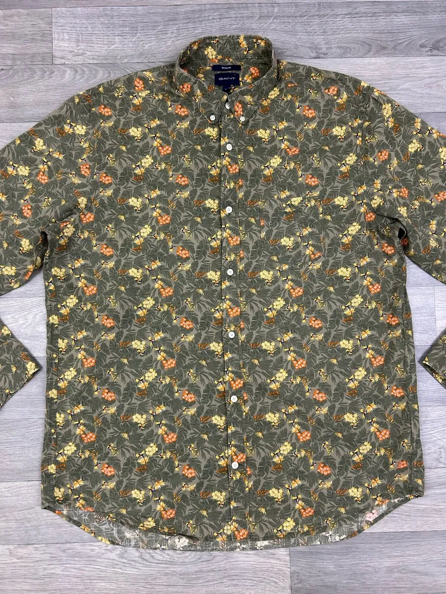 Gant Button Down Floral Patterned Shirt Mens XL - Image 2