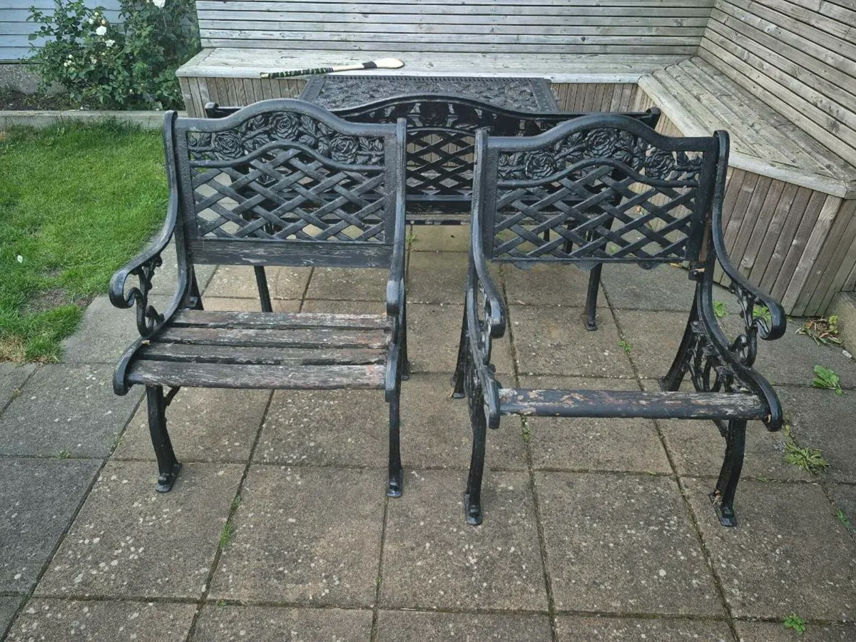 Cast Iron Garden Set – Restoration Project - Image 3
