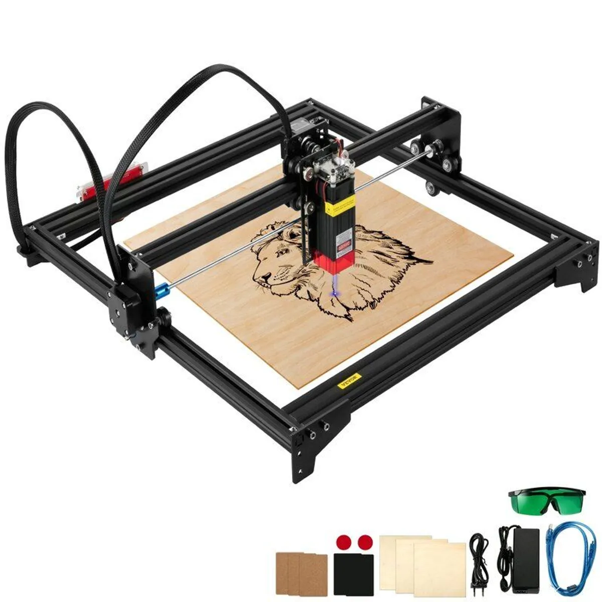 Desktop Laser Engraver 16.1"x15.7" Large Engraving Area 5.5W Laser Power - Image 1