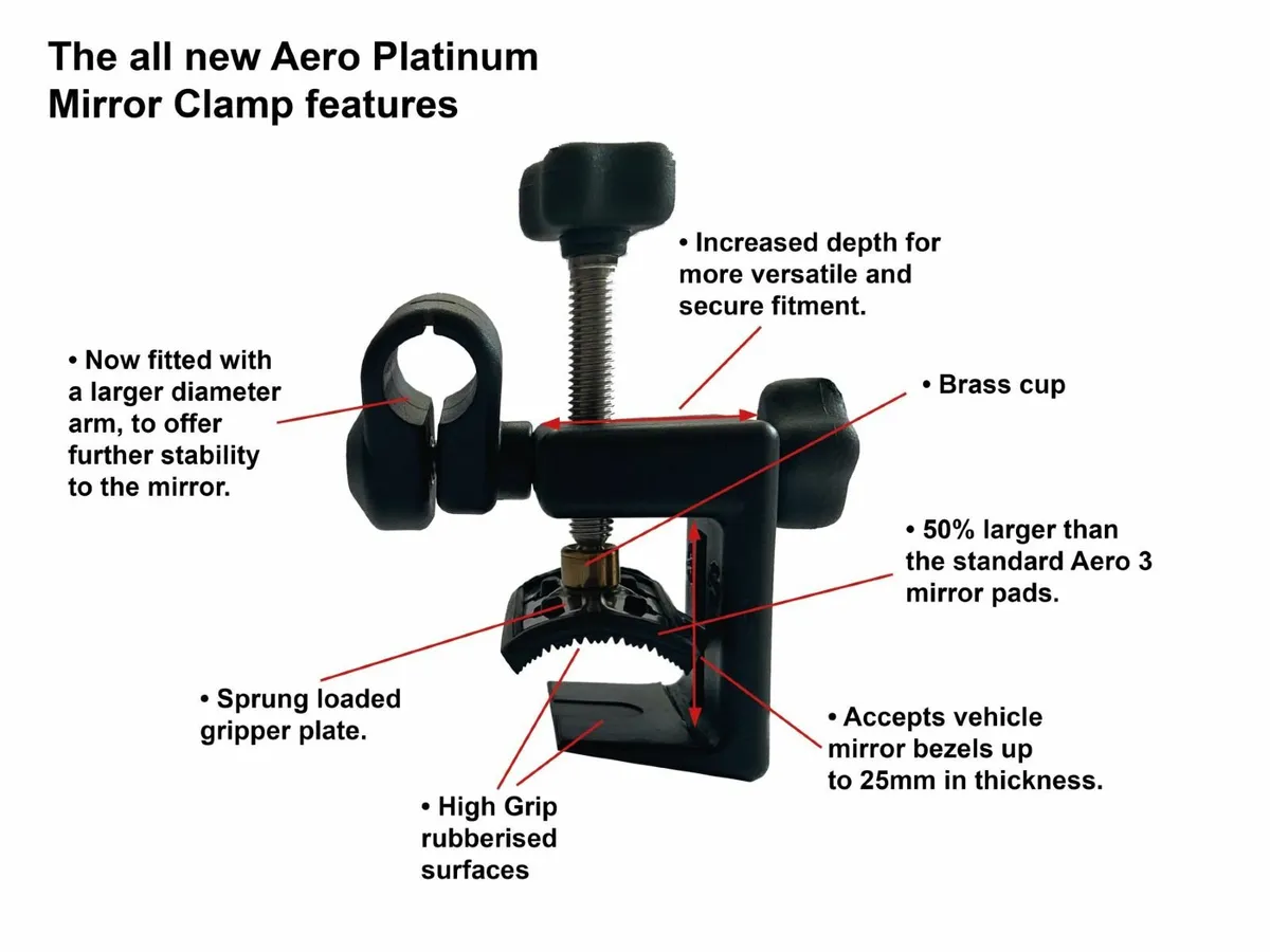 Milenco MIL-6613 Grand Aero Platinum Mirror - Image 2
