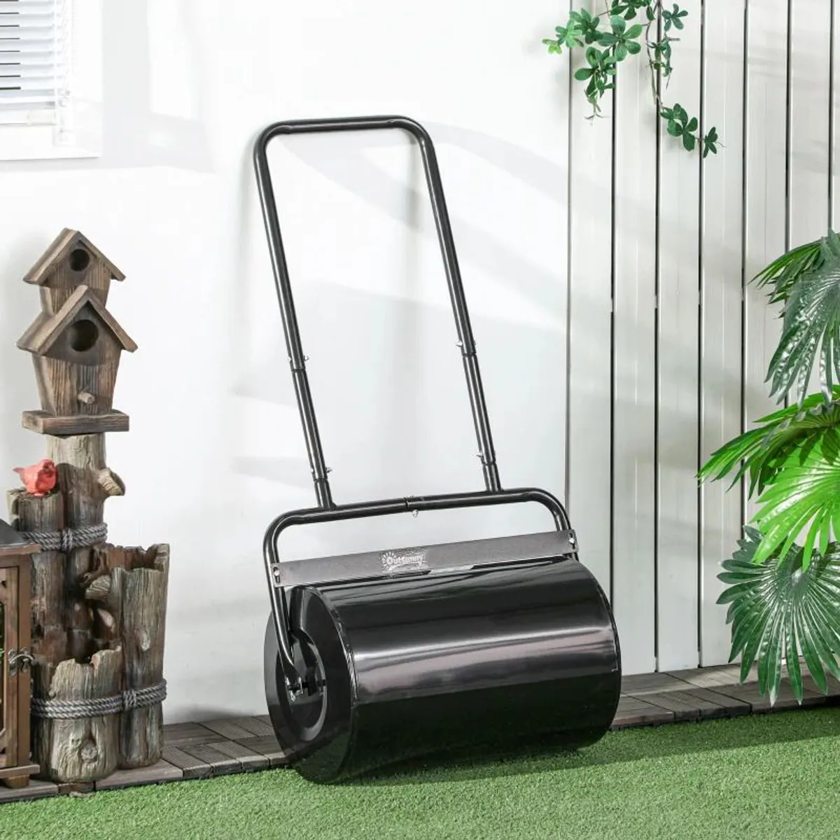Combination Push/Tow Lawn Roller Filled with 38L Sand (62kg) or Water - Image 1