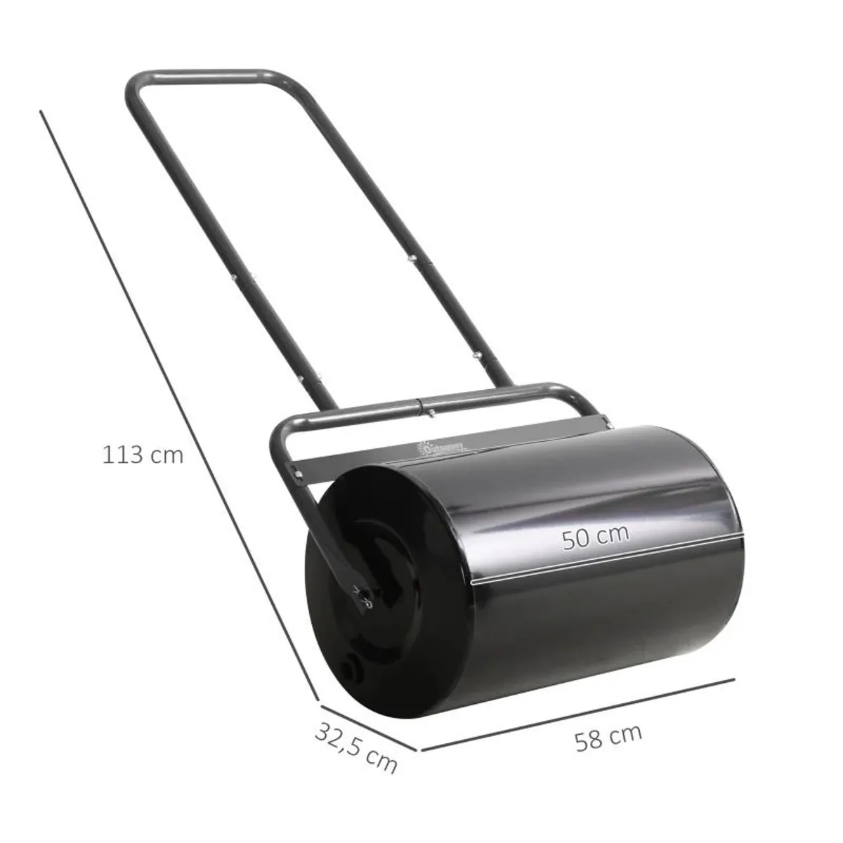 Combination Push/Tow Lawn Roller Filled with 38L Sand (62kg) or Water - Image 4