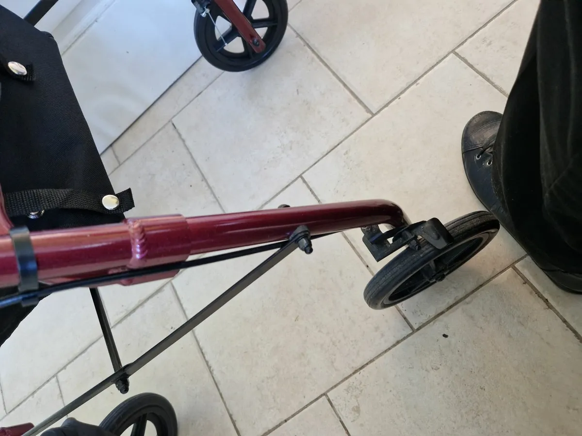 Rollator Walking Aid with Seat and Storage Bag - Image 4