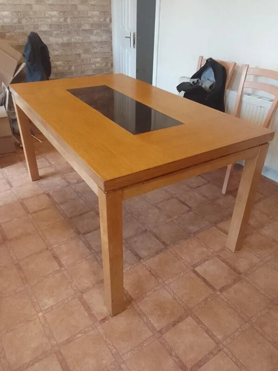 Solid Oak Dining Table - Image 1