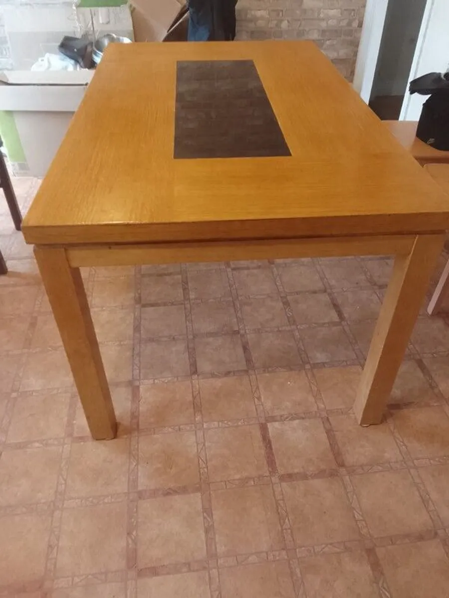 Solid Oak Dining Table - Image 2