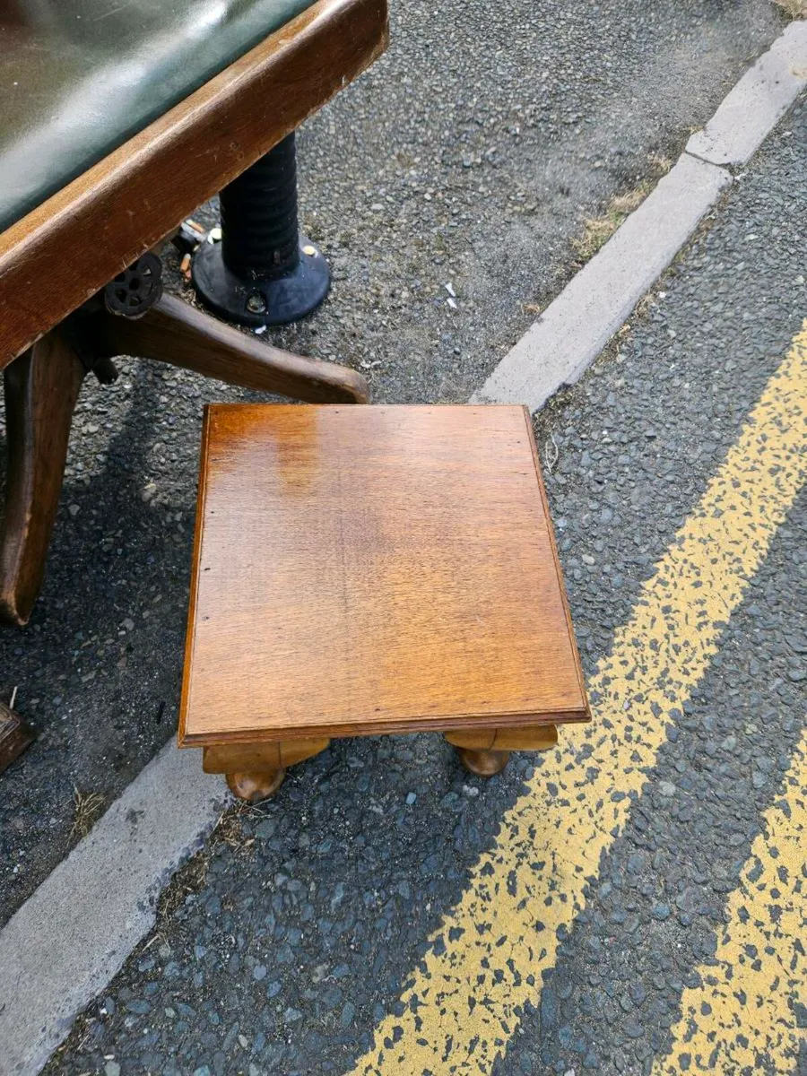 Vintage Foot Stool Plant Stand - Image 3