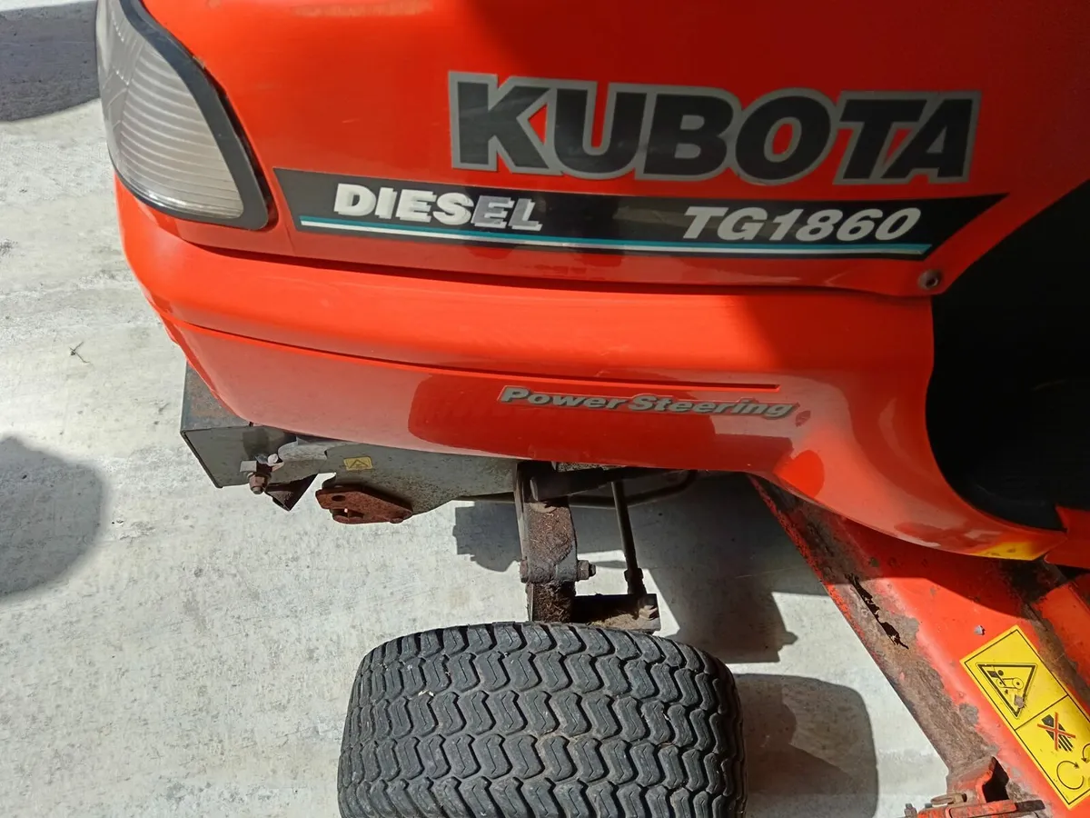 Kubota Diesel Ride on Mower TG1860 - Image 1