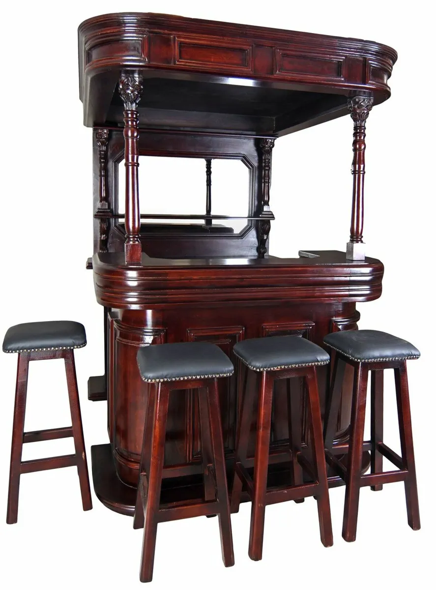 Irish Style House Bar Solid Wood Colonial Style wi - Image 2