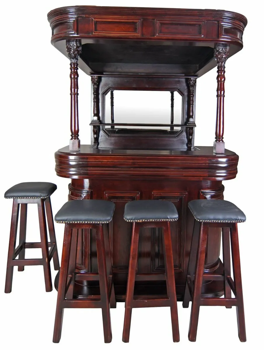 Irish Style House Bar Solid Wood Colonial Style wi - Image 4