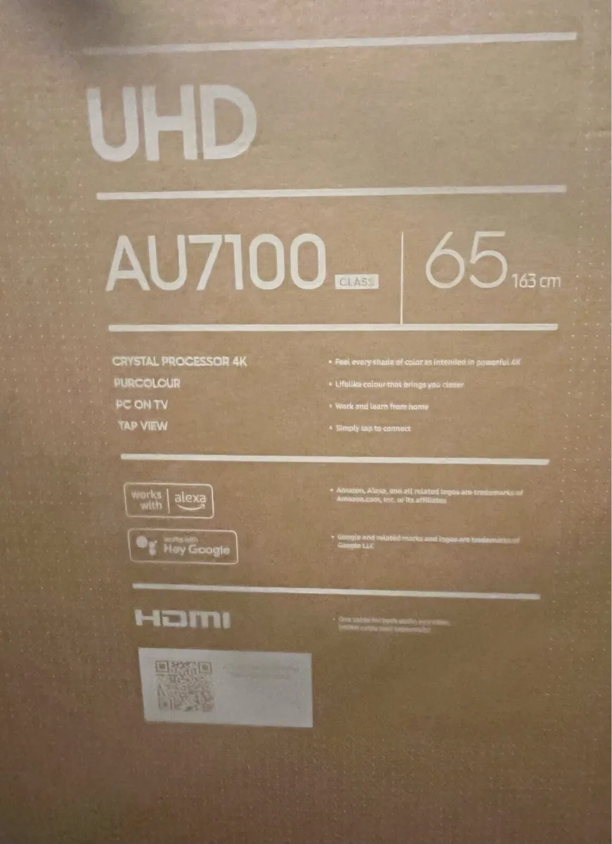 NEW SAMSUNG TV 65”-4K UNOPENED - Image 3