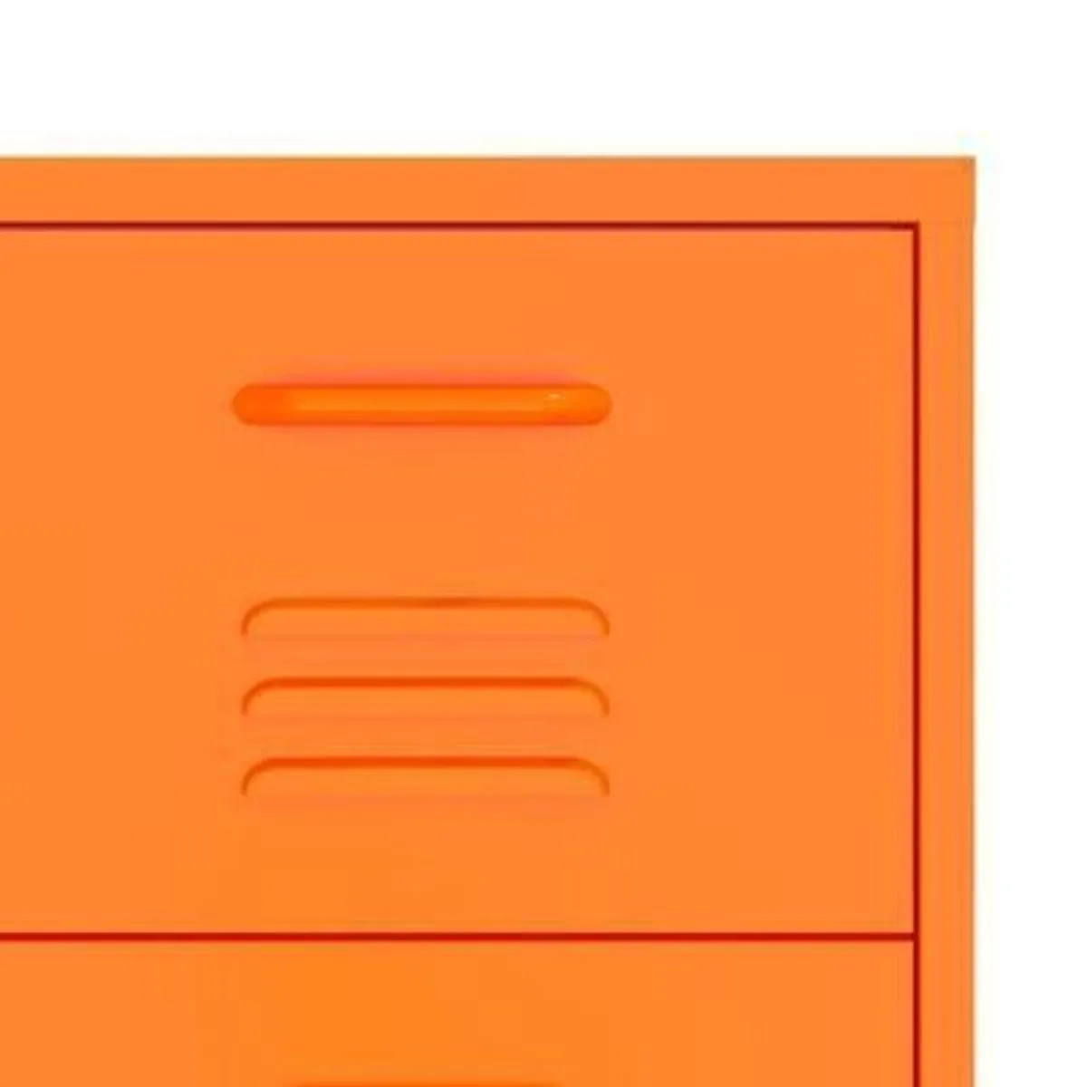 Drawer Cabinet Orange 80x35x101.5 cm Steel - Image 1