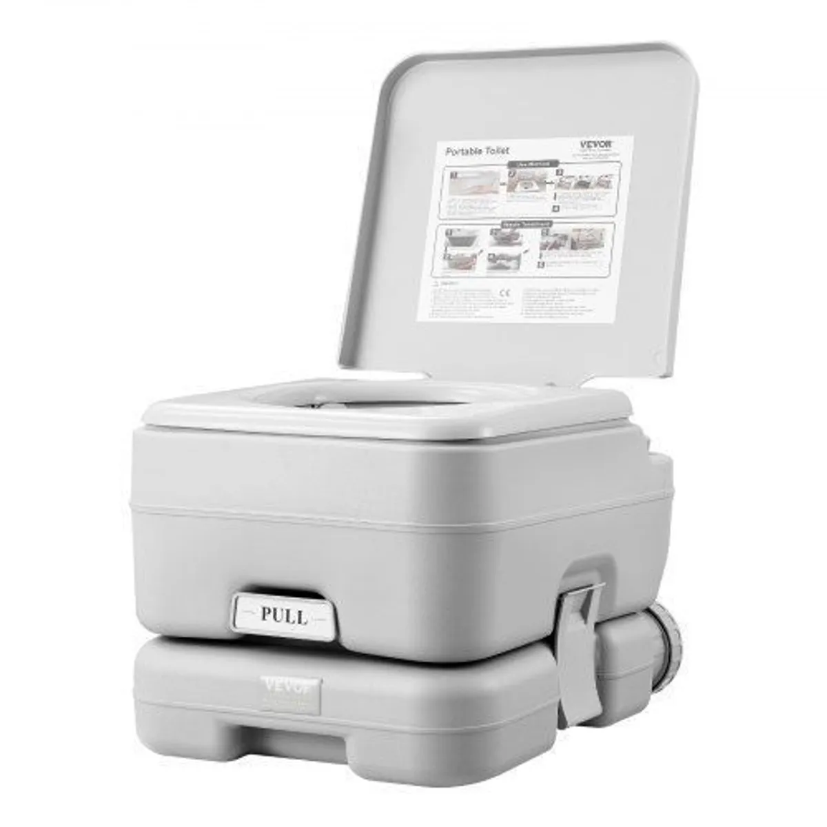 Portable Toilet Flush Travel Camping 3.2 Gal Commode Potty Outdoor Indoor - Image 1