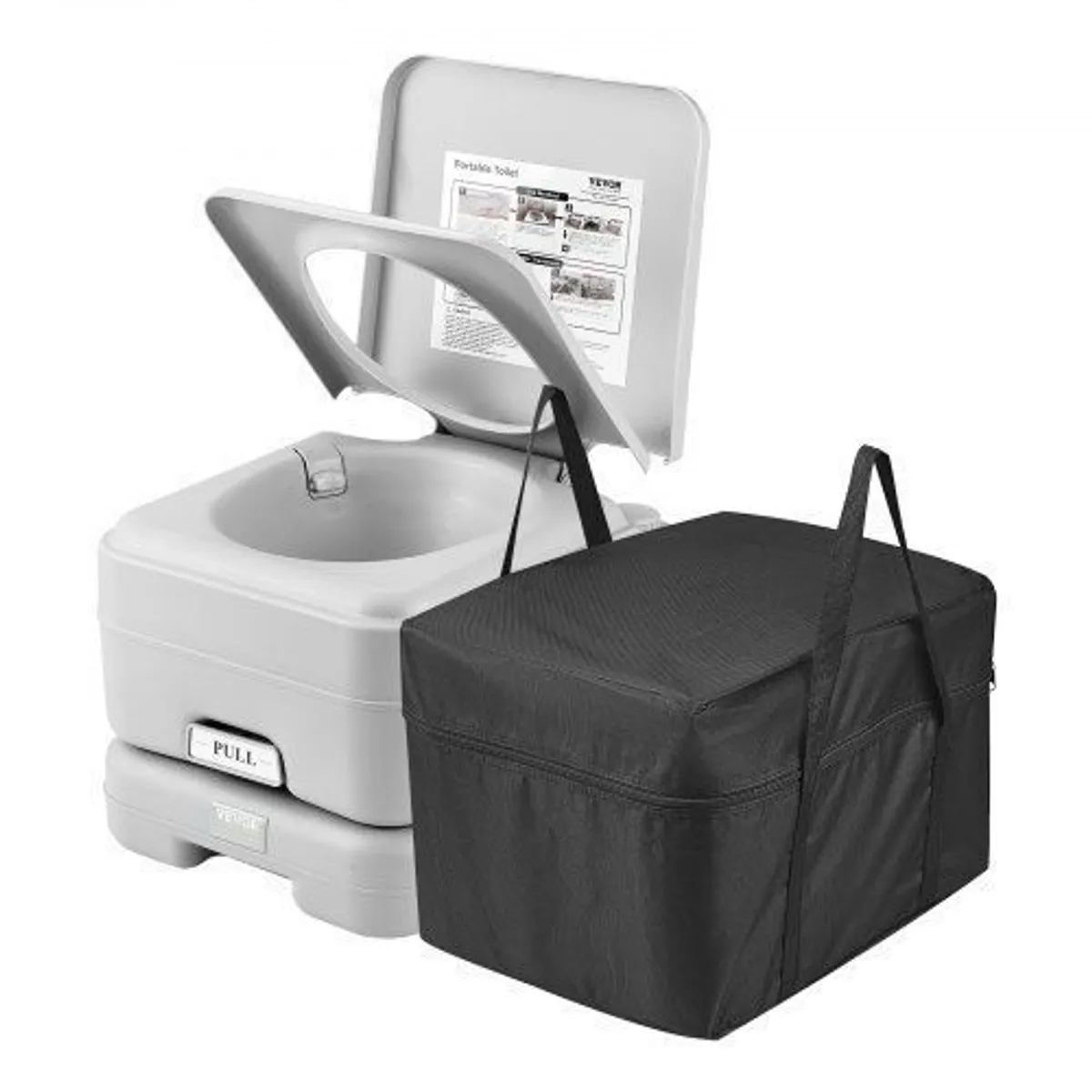 Portable Toilet Flush Travel Camping 3.2 Gal Commode Potty Outdoor Indoor - Image 2