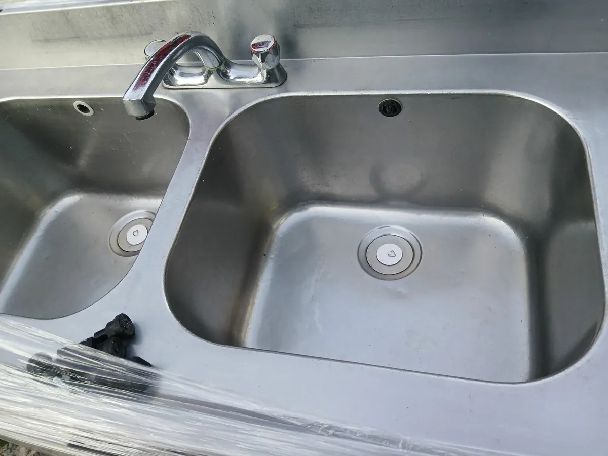 Stainless steel cabbinet sink unit complete - Image 4